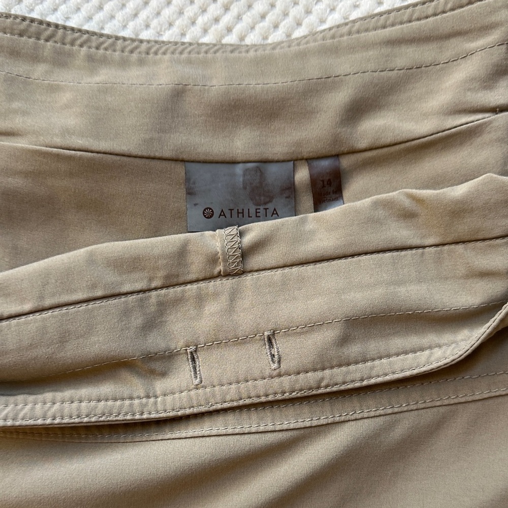Athleta Everyday Tan Skort sz 14 - Picture 5 of 6